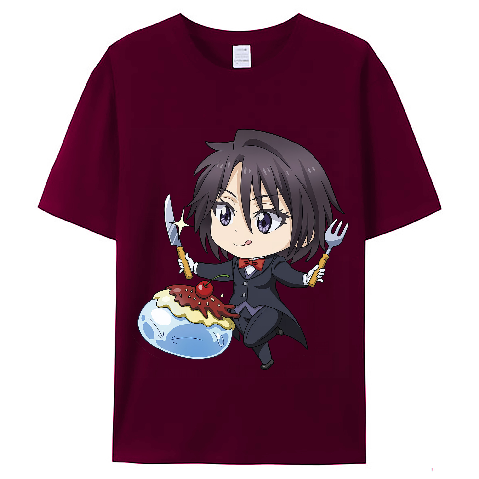 （画像用） 転スラ Regarding Reincarnated to Slime レディースカジュアルプリントTシャツ（綿100％）